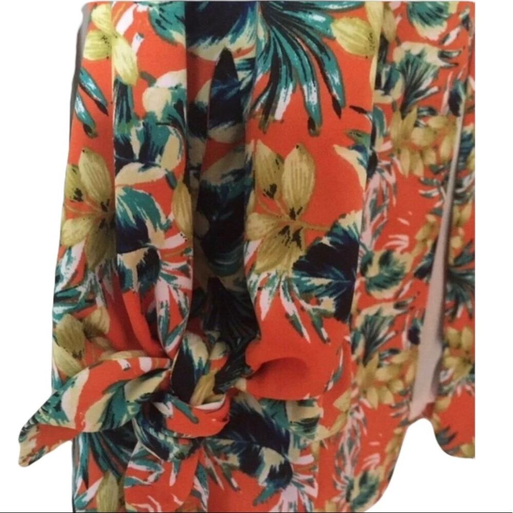 ⭐ 🔥 50% OFF SALE — FINAL PRICETahari ASL Orange Floral Blazer Jacket Size 2 NWT - Picture 11 of 14